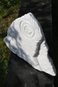 Marbre de Carrare, sculpté Octobre 2018