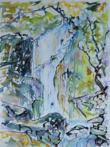 Cascade. Aquarelle. 2022