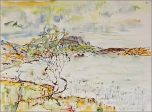 Etang. Aquarelle. 2022