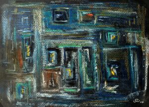 2025 Nocturne. Pastel.