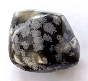 Obsidienne à "Flocons de neige"