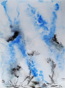 Epineux. Aquarelle, encre. 2025